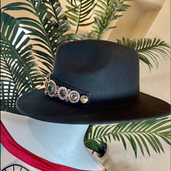 ⛔️SOLD⛔️ Fedora Hat /Rodeo Embellished - Picture 3 of 4